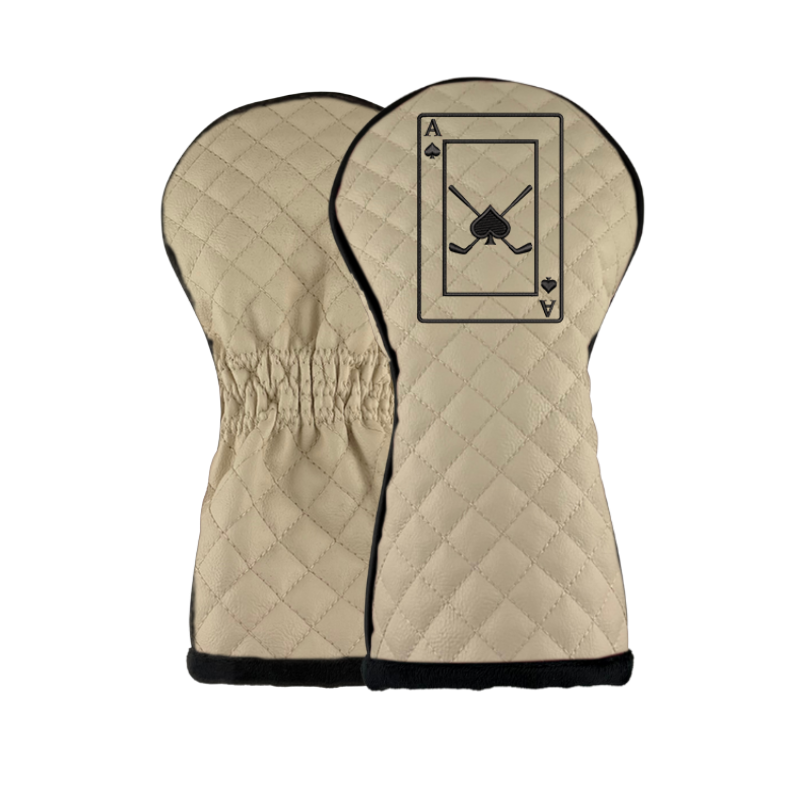 Full Leather Ace Card Wood Cover