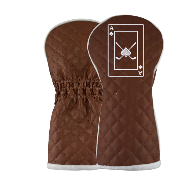 Full Leather Ace Card Wood Cover